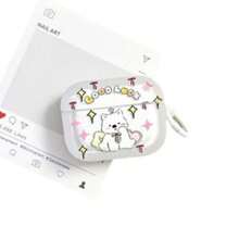1pc Protective Case For Airpodspro/Pro2 Apple Bluetooth Earphones GOOD LUCK Cute Puppy Design Pattern Earphone Cover - Multicolor - View 5
