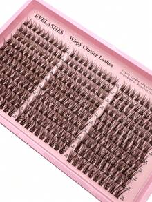 240pcs/300pcs 3D Mixed Length Eyelash Extensions, Thick Natural Eyelash Extensions 10-16mm Mixed Single Lashes, Large Capacity Natural Curl Eyelashes And Soft Lightweight Individual False Eyelashes For Home Daily Makeup DIY Eyelash Extensions - D - View 4