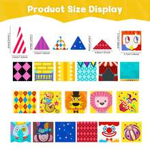 52/60pcs Fun Circus Magnetic Building Blocks, Creative DIY Assembly Set, Interactive Construction Toy, Imagination Learning Activity, Educational Gift For Boys And Girls Aged 3+ - Multicolor - View 3