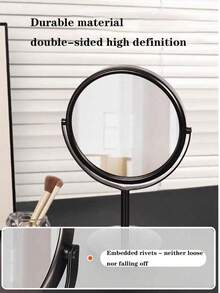 1pc European Style Matte Desktop Double-Sided Large Princess Mirror - Multicolor - View 6