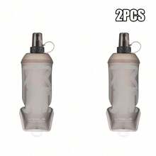 2 Buah Botol Air Olahraga Lipat WRELS, Botol Portabel untuk Gym, Kantung Air Minum Penting untuk Lari, Ideal untuk Lari Pria, Mendaki, dan Berkemah - MultiWarna - View 20