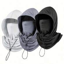 Unisex Balaclava Hat, Summer Cool Head Cover, Ice Silk Face Mask Neck Guard All-In-One Sun Protection Hat - A - View 8