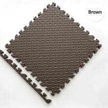 10 Pcs Leaf Pattern Interlocking Mats - 30x30x1cm Size, Multiple Color Combinations With Fresh Aesthetic! Leaf Pattern Anti-Slip Texture + 1cm Thick Cushioning, For Crawling And Playing, Freely Assemble To Fit Different Spaces, Essential For Home Baby Activity Area, And Practical - 30x30x1cm - View 13