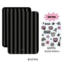 GIIPPA 1pc Black Striped Kindle Case With Hand Strap, Perfect Valentine's/Christmas Gift For Book Lovers, Auto Wake/Sleep Protective E-Reader Cover Compatible With Kindle Paperwhite 5/6/7/10/11/12 Gen, Kindle Colorsoft 1st Gen, Basic Kindle 8/10/11 Gen All Kids & Signature Editions, - Multicolor 7 - View 1