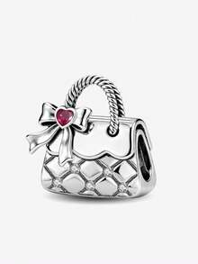 1 Piece Of Fashionable 925 Sterling Silver Mushroom Bead With Diamonds, Suitable For Women's Bracelets And DIY Jewelry Making - Style 1 - View 12
