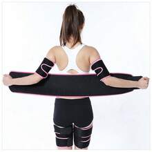 5-Piece Weight Loss Set, Arm Bands, Fitness Running, Sports Protective Gear, Sweat Bands, Waist Belt, Running, Fat Burning, Slimming, Leg Slimming And Weight Loss - Multicolor - View 2