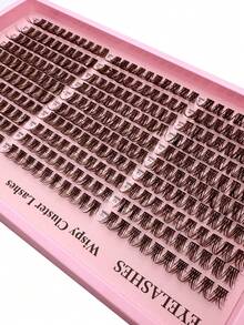 240pcs/300pcs 3D Mixed Length Eyelash Extensions, Thick Natural Eyelash Extensions 10-16mm Mixed Single Lashes, Large Capacity Natural Curl Eyelashes And Soft Lightweight Individual False Eyelashes For Home Daily Makeup DIY Eyelash Extensions - D - View 7