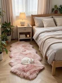 1 pièce Tapis/Paillasson en fausse laine antidérapant, tapis d'intérieur minimaliste moderne en fausse laine, petit tapis doux et moelleux, tapis tricoté, convient pour le salon, la chambre, la salle de jeux, le dortoir, le canapé, la décoration de la pièce, le bureau et la zone de divertissement - Facile à nettoyer, un choix idéal pour la décoration intérieure de la maison toute l'année. Peut être utilisé comme un tapis de salon minimaliste de luxe, un tapis de chambre ou un tapis de chevet. - Noir et Blanc - Voir 7