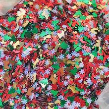 15g Random Color Christmas Style Snowflake Christmas Tree Cane Design Glitter, Used For Holiday Decoration, DIY Nail Accessories, And Makeup Crafts - Color - View 7