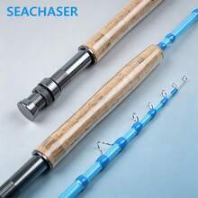 Portable Telescopic Carbon Fiber Fly Fishing Rod For Trout Bass,1.98m/2.1m/2.4m,Folded Length 45cm,Easy To Carry - Blue - View 6