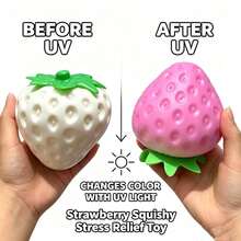 1 pieza Juguete antiestrés Squishy gigante, dispositivo de descompresión con fruta de fresa simulada en polvo - Multicolor - Ver 14