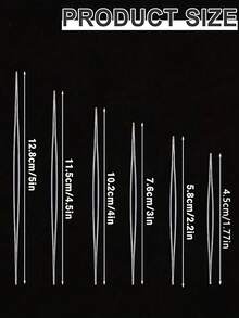 6/10/20 Piece Beading Needle Set, 6 Types Of Large Eyeball Needles, Foldable Handmade Jewelry Making Beading Needles - Multicolor - View 5