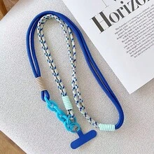 1pc Anti-Theft Phone Lanyard Strap, Durable Woven Neck Strap With Swivel Hook, Universal Phone Holder Strap Suitable For Travel, Work, Outdoor Activities, Anti-Loss Shoulder Strap - Multicolor - View 12