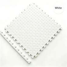 10 Pcs Leaf Pattern Interlocking Mats - 30x30x1cm Size, Multiple Color Combinations With Fresh Aesthetic! Leaf Pattern Anti-Slip Texture + 1cm Thick Cushioning, For Crawling And Playing, Freely Assemble To Fit Different Spaces, Essential For Home Baby Activity Area, And Practical - 30x30x1cm - View 15