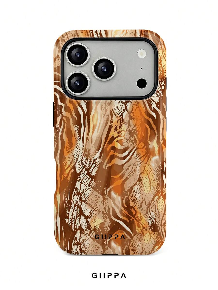 GIIPPA 1pc Zebra Stripe & Snake Skin Patchwork Pattern Design, Phone 17 Pro Max Phone Case, Compatible With Phone 16 Pro Max, 15 Pro Max, 14 Pro Max, Korean Style High-End Fashion Fun Phone Case, Compatible With 11/12/13/14/15/16 Pro Max Plus, Elegant Design Suitable For Men And Women, Perfect Gift For Girlfriend On Christmas, Valentine's Day, Easter, Wedding Season And Birthday! - Multicolor - View 1