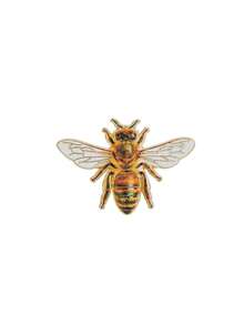 1 pieza Broche de abeja realista/Accesorio de insecto pequeño exquisito con diseño de abeja ricamente detallado/Adecuado para chaquetas, mochilas, sombreros, bolsos, - Multicolor - Ver 13