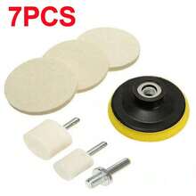 7PCS/Set Cerium Oxide Glass Polishing Kit Windscreen Remover Scratch Felt Pads C - UK-g064301 - View 1