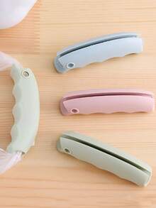 3pcs Convenient Plastic Bag Handle Grip, No Hand Straining, Labor-Saving Bag Carrier For Grocery Shopping, Household Bag Lifter For Carrying Vegetables - Multicolor - View 2