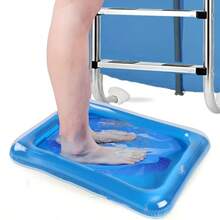1pc Portable Collapsible Pool Cleaning Basin, Essential Above-Ground Pool Accessory, Used For Pre-Swim Cleaning, Foot Bath Basin - Multicolor - View 1