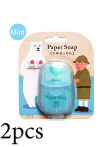 Disposable Mini Travel Soap Sheets, Portable Outdoor Travel Hand Soap Sheets, Portable Hand Soap Sheets, Soap Paper, For Students, Disposable Portable Travel Mini Bear Soap Sheets Boxed, Travel Student Use Stain-Free Soap Paper - Multicolor - View 14