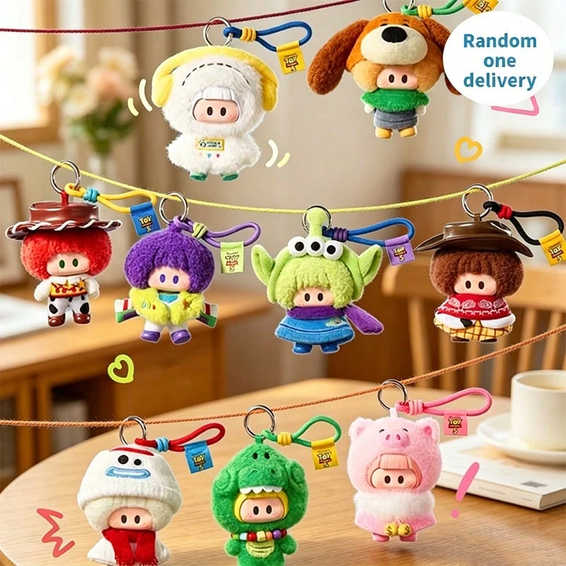 Miniso YOYO * Doll Story 5 可愛夥伴盲盒娃娃,混合乙烯基與毛絨材質,生動角色設計,桌面裝飾與收藏禮品(1件隨機發貨) - 彩色 - 查看 1