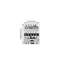 1/3件裝黑白時尚豹紋帆布藝術畫，丹寧層疊海報風格雜誌版面印刷，現代極簡奢華牆面裝飾，適合臥室、客廳、辦公室、公寓居家裝飾，無框 - 彩色 - 查看 23