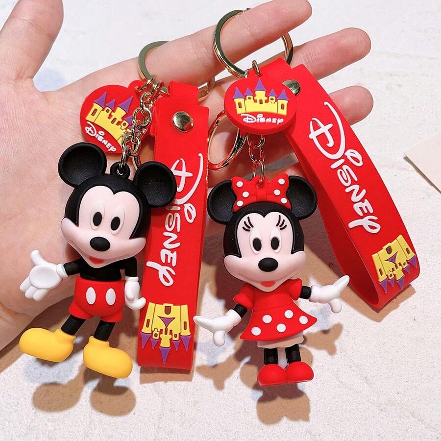 1pc Disney Mickey Minnie Keychain, Car Bag, Key Pendant, Gift