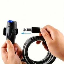 1pc Ultra-Durable Stainless Steel Bicycle/Motorcycle Lock - Anti-Theft, Polished Surface, Bicycle Lock - Multicolor - View 7