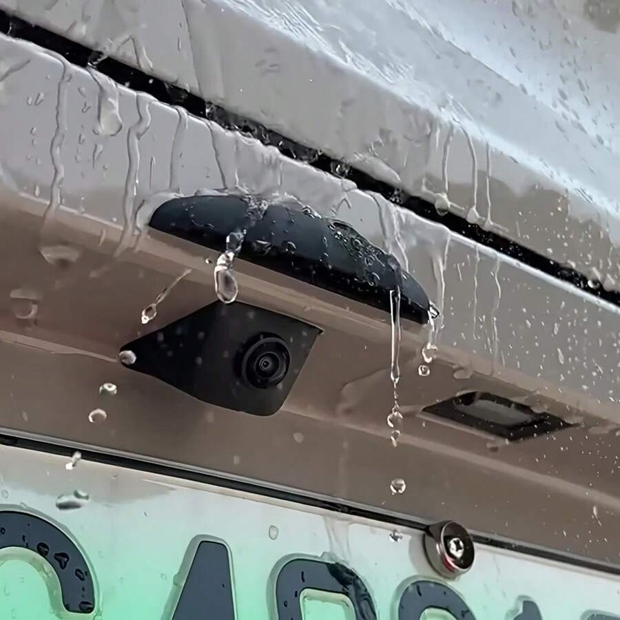 [Silicone Rain Guard] Thick And Wide Silicone Fitting Car Rear View Camera Rain Protector | Triangular Design & Matte Finish, Weatherproof Accessories, Enhanced Visibility In Rainy Days, Rain Cover Car Good Rain Shield Modification Accessories