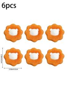 20/12/10/6/3/1pc Reusable Pet Hair Remover Balls, Suitable For Washing Machine And Dryer, Cute Pet Hair Removal Tool, Suitable For Cat And Dog Owners, Can Remove Hair/Lint From Clothes - Multicolor - View 2
