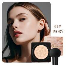 Mushroom Head Cushion CC Cream, Even Skin Tone, Oil Control & Moisturizing, Dewy Finish, Waterproof & Sweat-Resistant, 24-Hour Long Lasting, Full Coverage, Buildable, Create Lightweight Natural Base Makeup - Multicolor - View 9