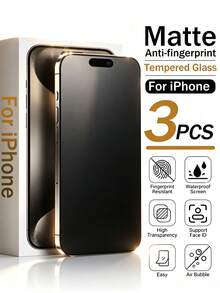 Gorilla Hero 3片裝磨砂防窺螢幕保護貼，全螢幕覆蓋磨砂表面，防指紋、防摔、防刮，觸感細膩，窄黑邊完美貼合手機，防止窺視，保護隱私，相容 iPhone Ultra/18 Pro Max/18 Pro/18/17e/17 Pro Max/17 Pro/17 Air/17/16 Pro Max/16 Pro/16 Plus/16/15 Pro Max/15/14/13/12 及其他機型 - 黑色 - 查看 20