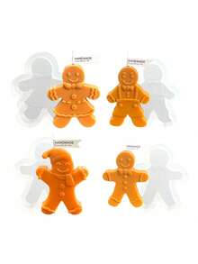 Christmas Gingerbread Man DIY Handmade Aromatherapy Plaster Multi-Function Silicone Mold - Gingerbread Man - View 2