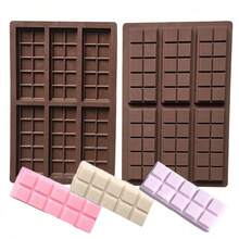 Multi-Cavity Silicone Mold, Home Fondant Cake And Candy Separator Chocolate Bar Mold, Suitable For Making Chocolate Bars And Milk Chocolate Bars, DIY Home Chocolate Mold - Non-Stick Chocolate Bar Mold - Multicolor - View 6