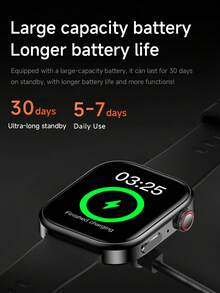 1pc 1.83-Inch Full Touch Screen Smart Watch, Unisex, Supports Wireless Calling, Message Notifications, Calorie And Distance Tracking, Multiple Sports Modes, Remote Camera, Music Control, Silicone Strap, Compatible With Android/IOS, Perfect Holiday Gift - Multicolor - View 7