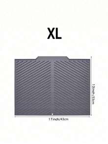 Silicone Dish Drying Mat, Extra Wide Design, Non-Slip Kitchen Countertop Drainage Mat, Suitable For Plates, Bowls, Cookware, Soft Durable And Odor-Resistant - Type B - View 11