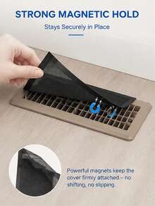 Magnetic Air Vent Cover, Strong Magnetic PVC Floor Vent Register Screen, Reusable Home Floor Vent Grille Protector - Multicolor - View 3