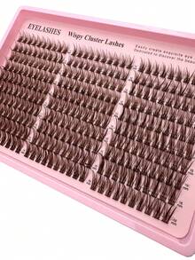 240pcs/300pcs 3D Mixed Length Eyelash Extensions, Thick Natural Eyelash Extensions 10-16mm Mixed Single Lashes, Large Capacity Natural Curl Eyelashes And Soft Lightweight Individual False Eyelashes For Home Daily Makeup DIY Eyelash Extensions - D - View 5
