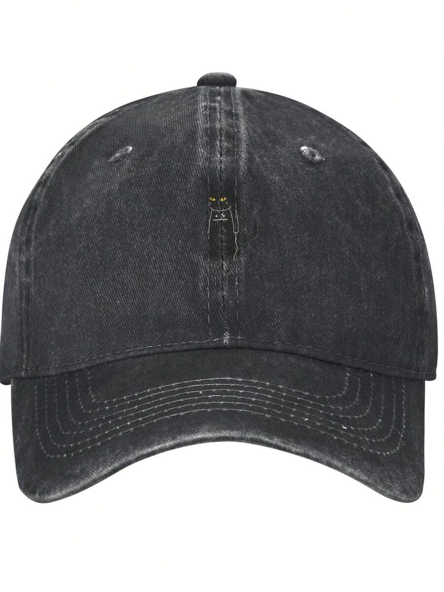 Men Baseball Cap - Black - View 1