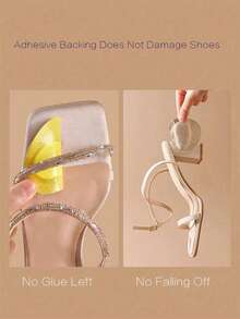 1 Pasang Bantalan Kaki Depan Kulit, Cocok untuk Sepatu Hak Tinggi, Lembut, Menyerap Guncangan, Menyerap Keringat, Anti Selip, Cocok untuk Sandal Musim Panas, Bantalan Kaki Depan Tak Terlihat dengan Perekat Sendiri - B - View 5