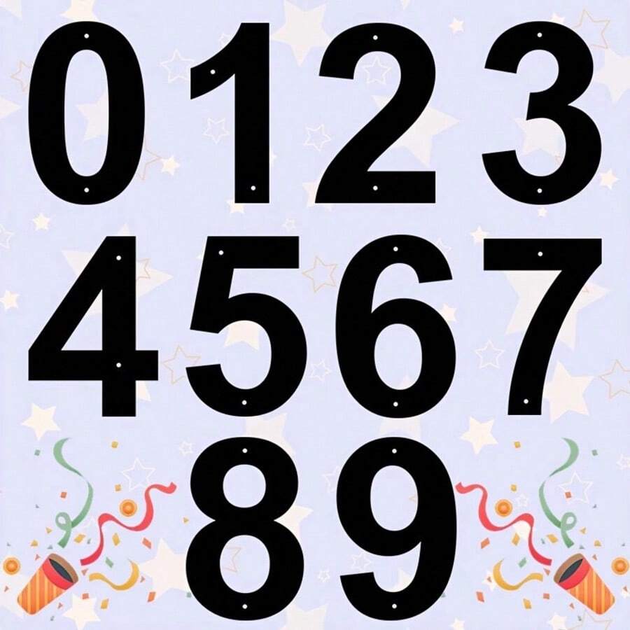 1pc 0-9 Customizable Number House Address Plate, Metal Address Sign, Durable Home Address Number Plate, Wall-Mounted Mailbox Number, Home Decor, Entrance Decor, Garden Decor, Suitable For Outdoor, Garage, Door, Mailbox Decoration, Metal Wall - Multicolor - View 1