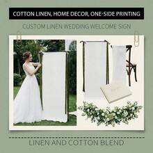 1pc Customized Wedding Bar Runway Decor Sign, Personalized Family Name Linen Decoration, Signature Drink Wedding Sign, 4 Sizes Available - Multicolor - View 6