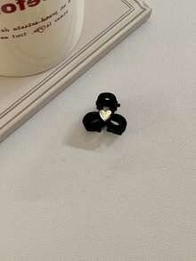20pcs/10pcs/5pcs/2pcs/1pc Black Flocked Bows, 2cm Flocked Material Suitable For Autumn/Winter With High-End Elegant Feel - Black - View 11