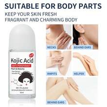 WWP Deodoran Roll-On Ketiak Asam Melengkung 50ml Ekstrak Alami Anti Keringat Penyegar Tubuh Perawatan Ketiak Harian - Antiperspiran asam kojik - View 6
