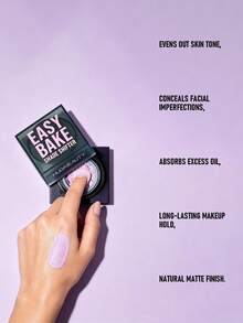 Huda Beauty Easy Bake Shade Shifter 調色定妝粉 中和淡紫色 (迷你尺寸) 1g/0.03 Oz | 立即提亮並煥活暗沉肌膚 | 輕盈 | 非常適合提亮眼下或增強腮紅色調 - Neutralizing Lilac - 1g - 查看 5