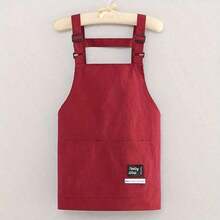 1pc Waterproof & Oil-Proof Kitchen Apron, Suitable For Home Use, With Pockets, Polyester Stain-Resistant, Applicable For Cooking, Restaurant, Craft, Gardening, BBQ, School, Cafe, Unisex, Christmas Gift - Multicolor - View 9