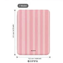 GIIPPA 1件粉色條紋Kindle保護殼附手提帶，適合書迷的情人節/聖誕節禮物，自動喚醒/睡眠保護電子閱讀器保護套，相容Kindle Paperwhite 5/6/7/10/11/12代、Kindle Colorsoft 1代、Basic Kindle 8/10/11代所有Kids與Signature版本 - 多色14 - 查看 9