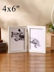 Minimalist Folding Photo Frame With Multi Slots Elegant Collage Picture Frame For Families Classic Hinged Picture Frame Ideal For Office Desk Tabletop Frame Home Decor Display Stands.Back To School Photo Frames - Multicolor - View 19