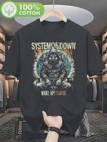 Men T-Shirts - 黑色 - 查看 1