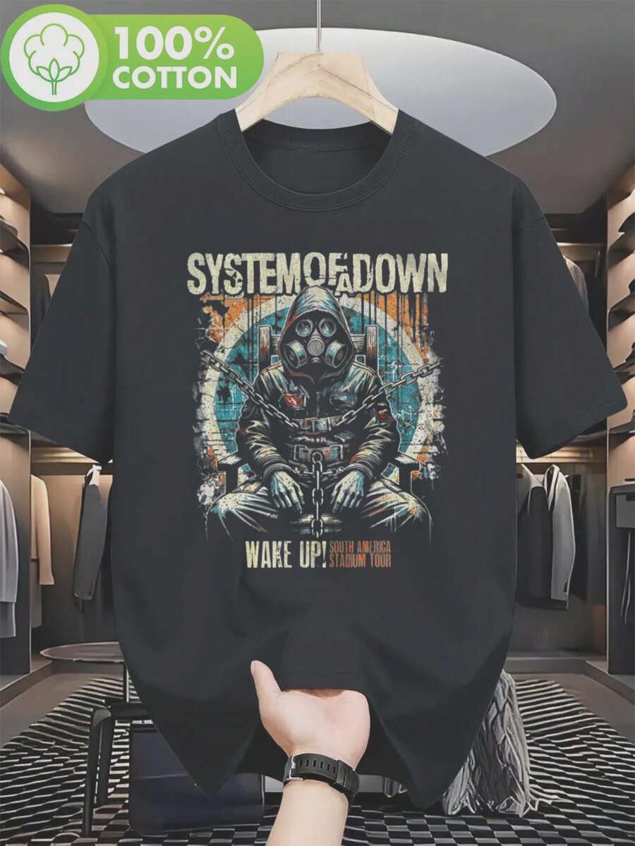 Men T-Shirts - 黑色 - 查看 1